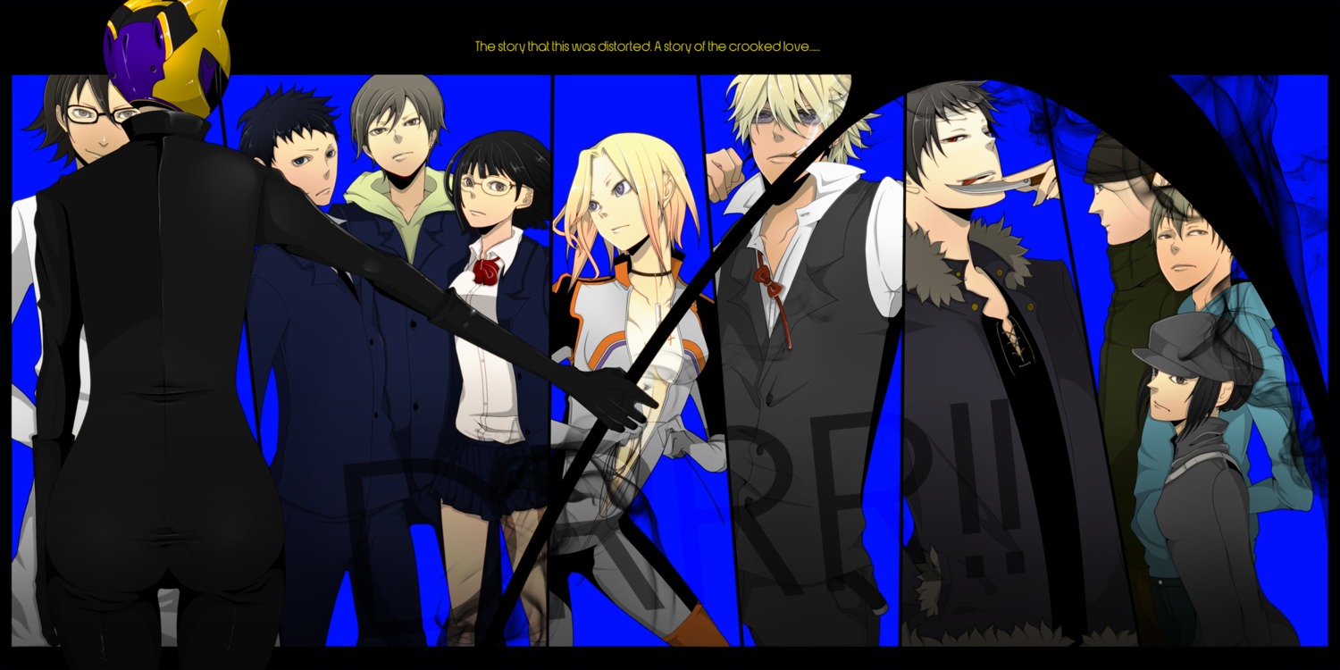 celty_sturluson, durarara!!, heiwajima_shizuo, kadota_kyouhei, karisawa_erika, kida_masaomi, kishitani_shinra, megane