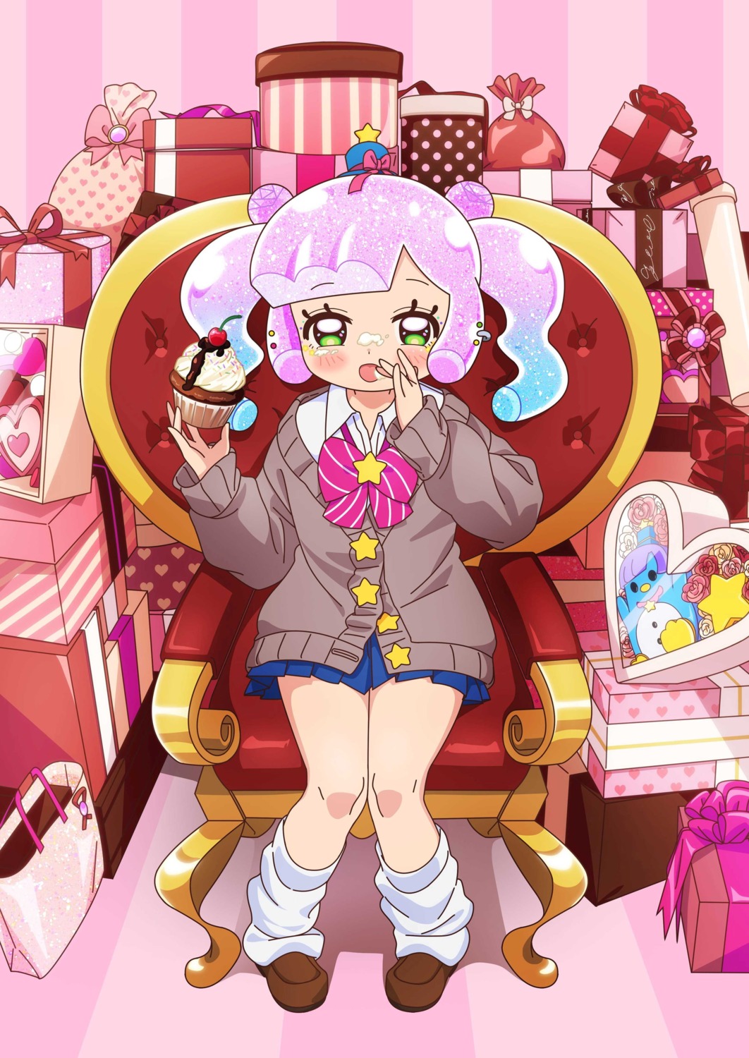 cream, puniru, puniru_wa_kawaii_slime, seifuku, sweater, tagme, valentine