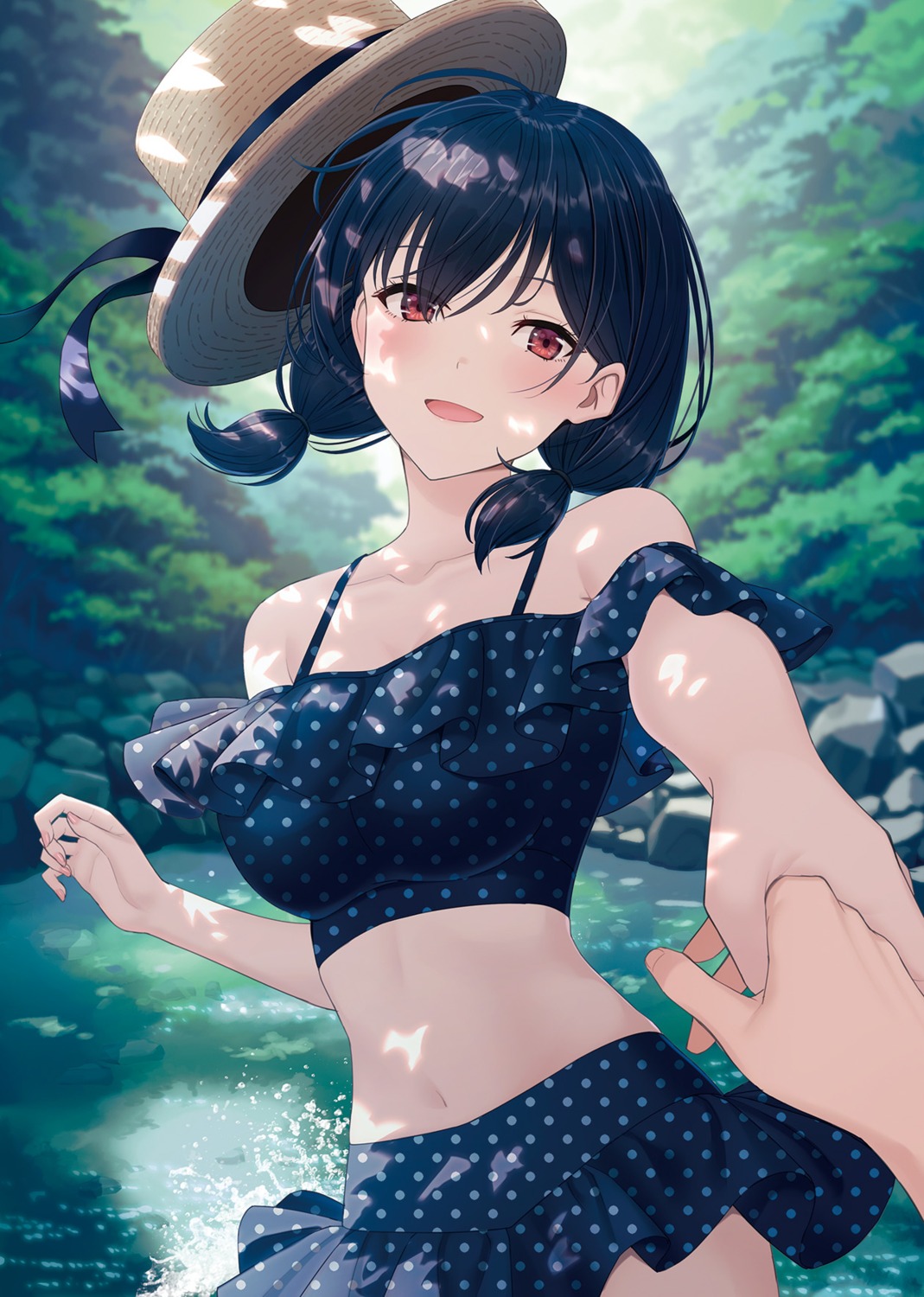 asanagi_umi, bikini, class_de_2-banme_ni_kawaii_onnanoko_to_tomodachi_ni_natta, hyuuga_azuri, swimsuits