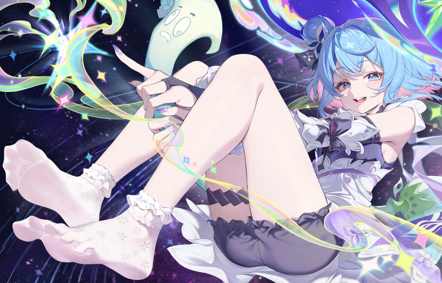 arena_of_valor, feet, garter, kanon_(sinto), see_through, skirt_lift, witch