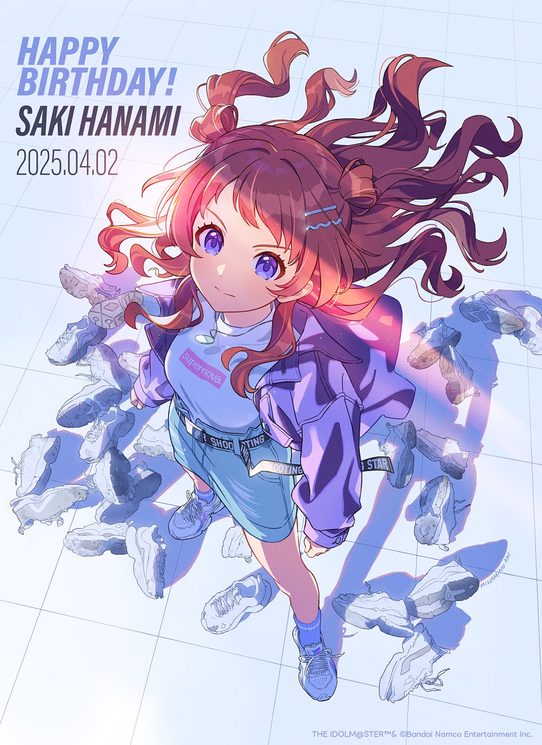 bandai_namco, gakuen_idolm@ster, hanami_saki, minamino_aki, the_idolm@ster, uniform