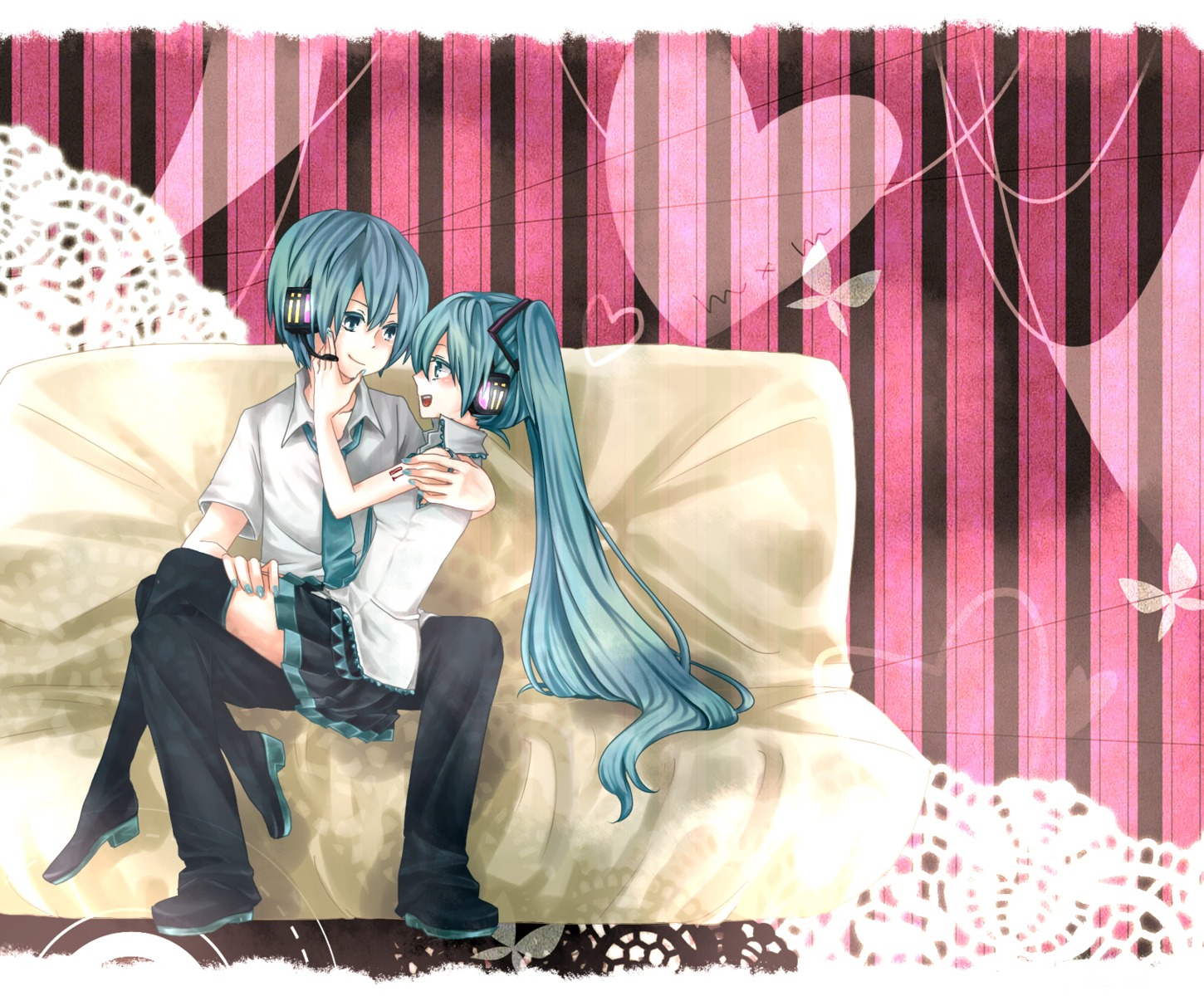 genderswap, hatsune_miku, hatsune_mikuo, mitsuka, vocaloid