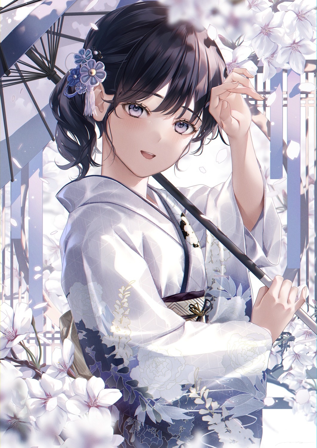 kimono, mhru, umbrella