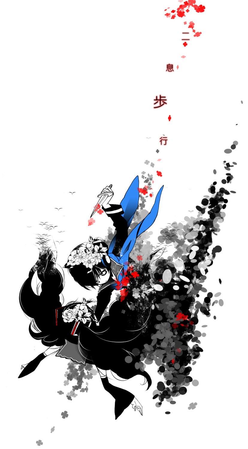 bridget00747, hatsune_miku, kaito, seifuku, vocaloid