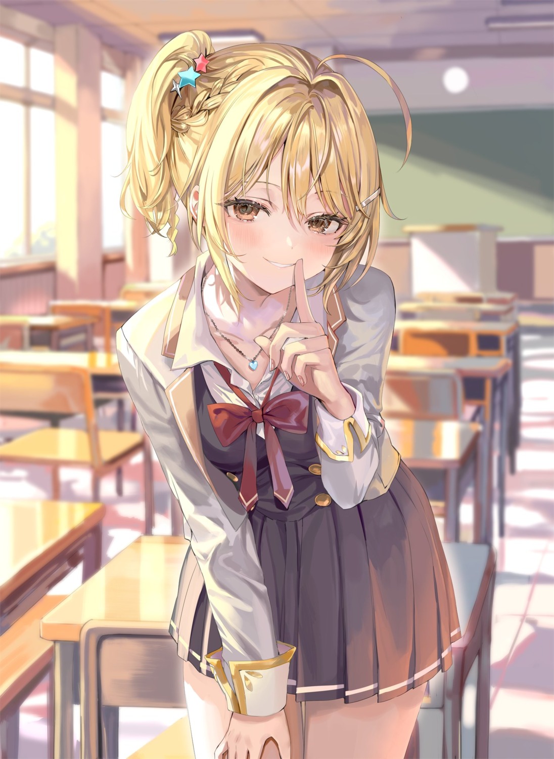 miyamae_nonoa, momoko_(momopoco), seifuku, tokidoki_bosotto_russia-go_de_dereru_tonari_no_alya-san