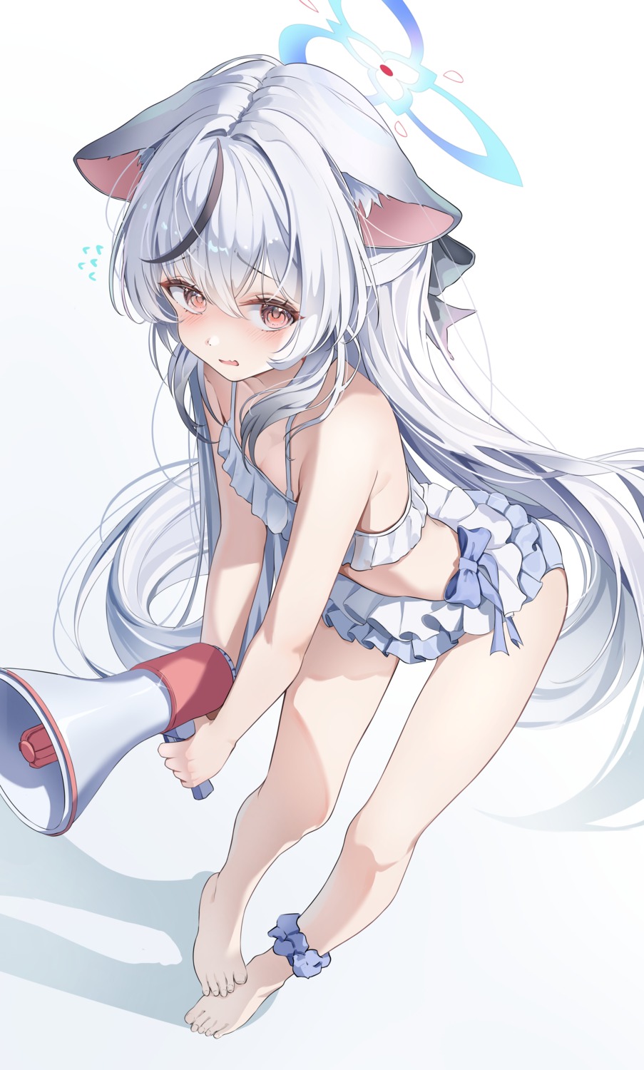animal_ears, bikini, blue_archive, halo, nekomimi, sunohara_kokona, swimsuits, umou_(umouawa)