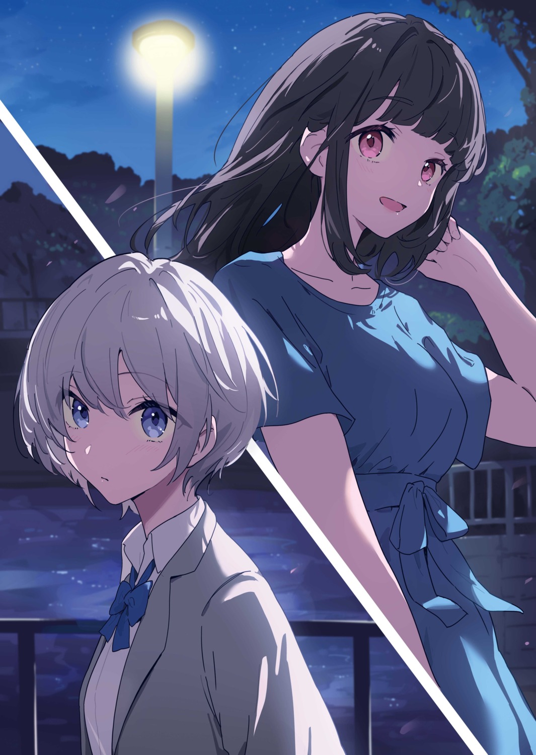 dress, kodamazon, natsume_uta, seifuku, shiroharu_ao, watashi_no_kaidanshi_wa_ponkotsu_kawaii