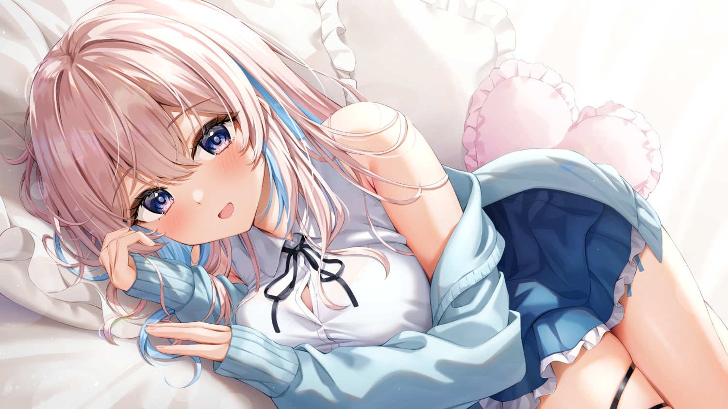 garter, kuria_(clear_trip_second), sweater