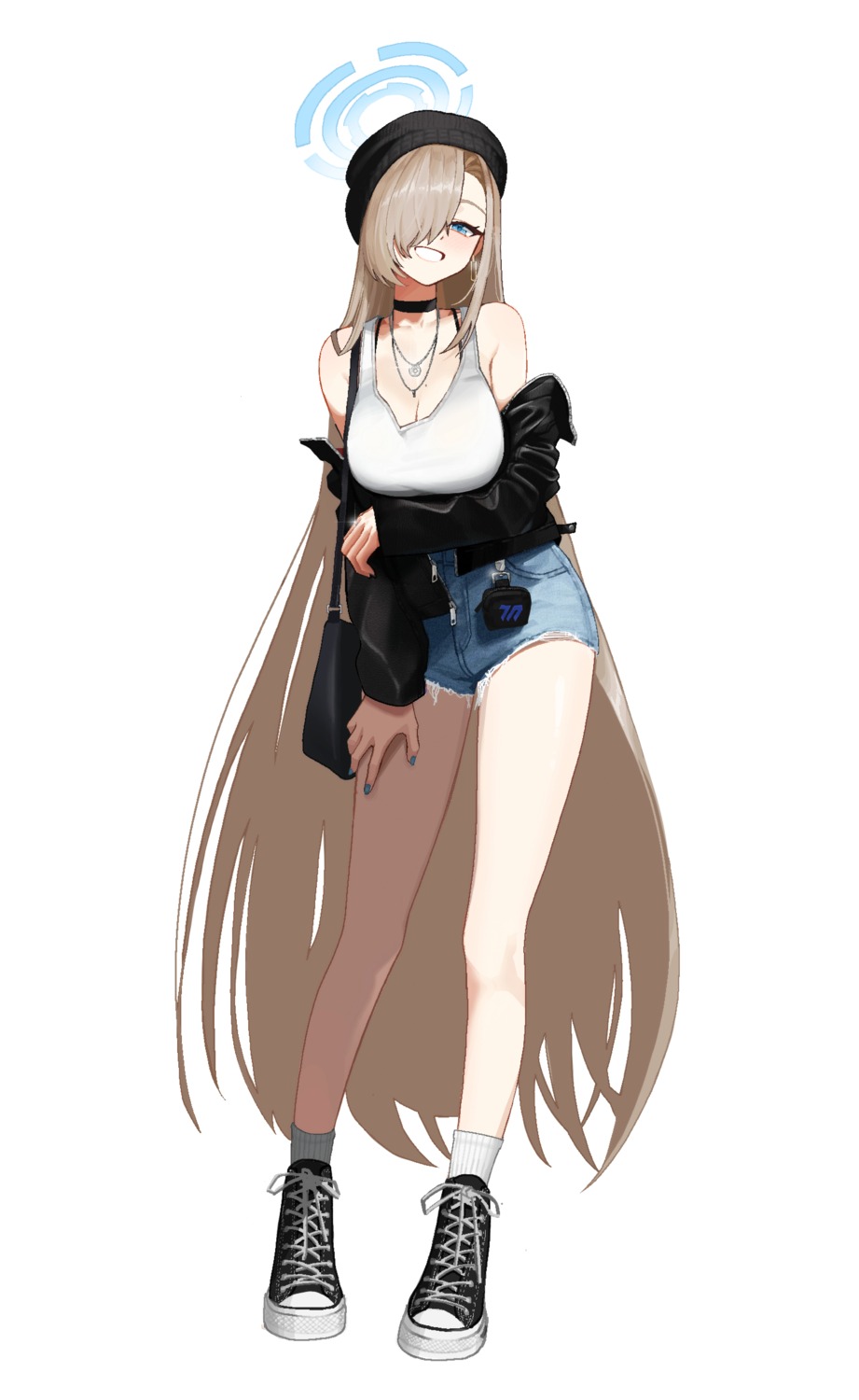 anyak05, blue_archive, halo, ichinose_asuna, torn_clothes