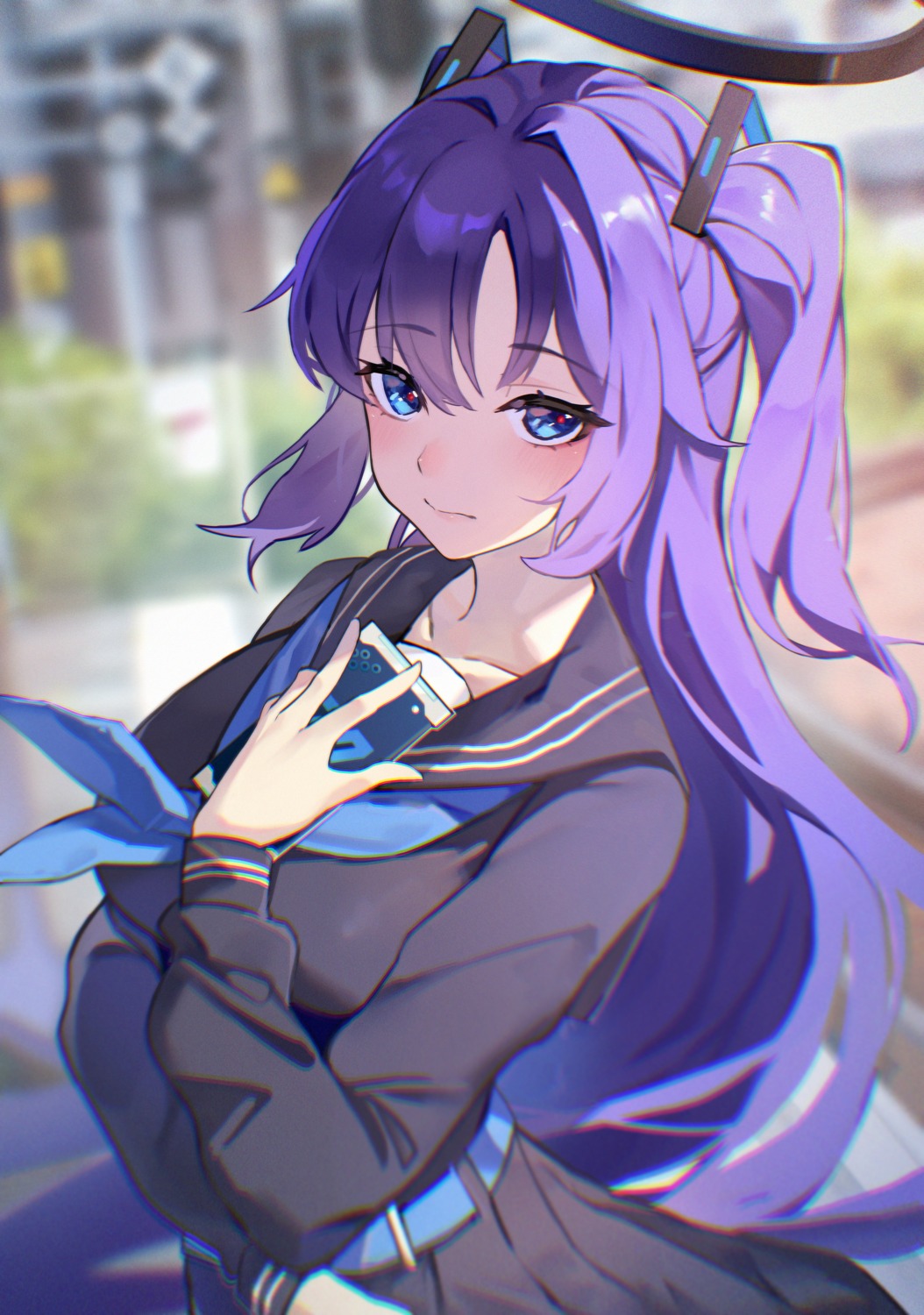blue_archive, halo, hayase_yuuka, sakanafish, seifuku