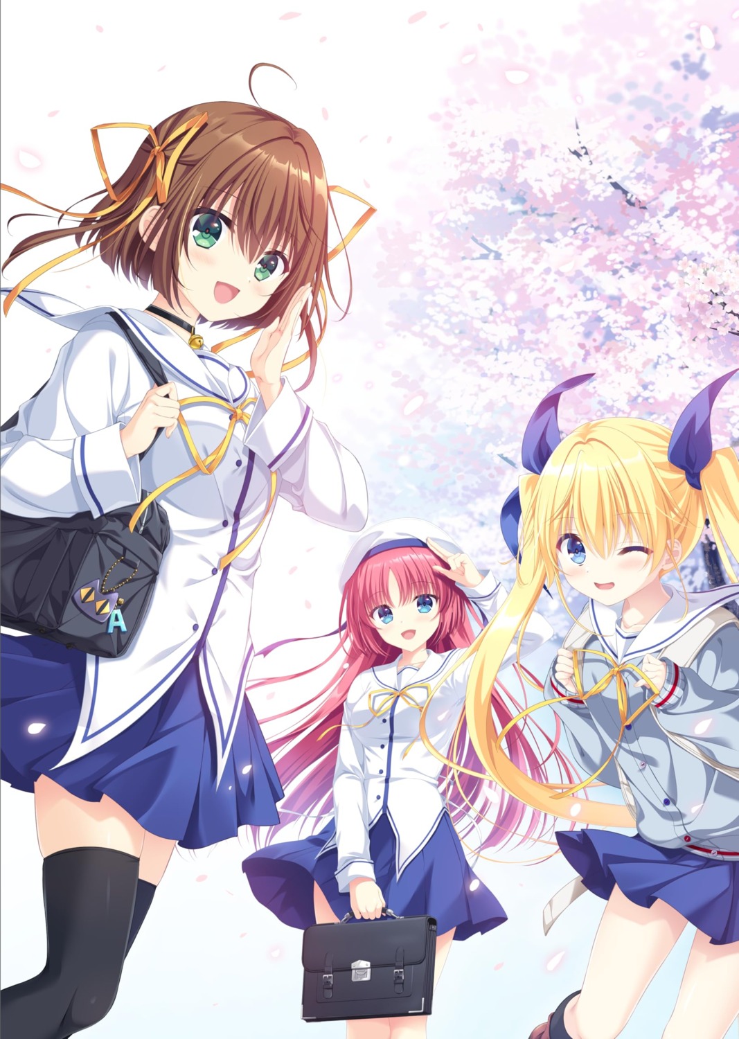 asakura_nemu, circus, da_capo, da_capo_(series), seifuku, shirakawa_kotori, skirt_lift, sweater