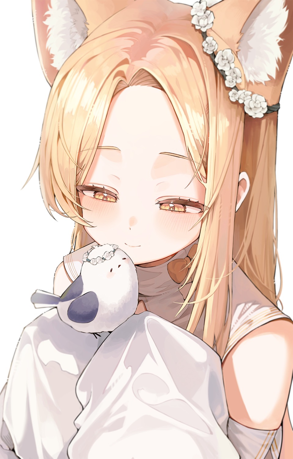 46_coffee, animal_ears, blue_archive, kitsune, yurizono_seia