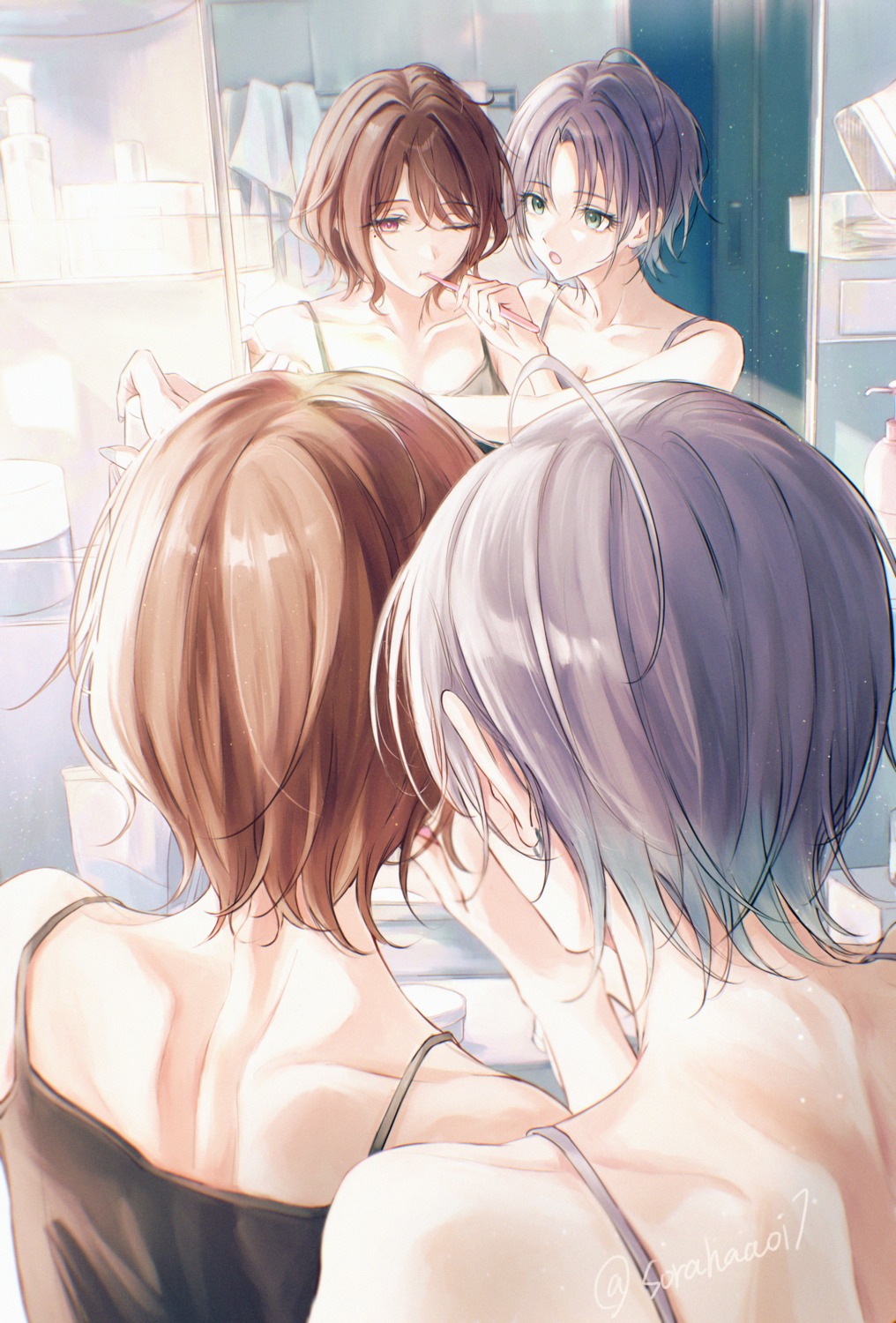 asakura_tooru, higuchi_madoka, sushizanmai_(sorahaaoi7), the_idolm@ster, the_idolm@ster_shiny_colors