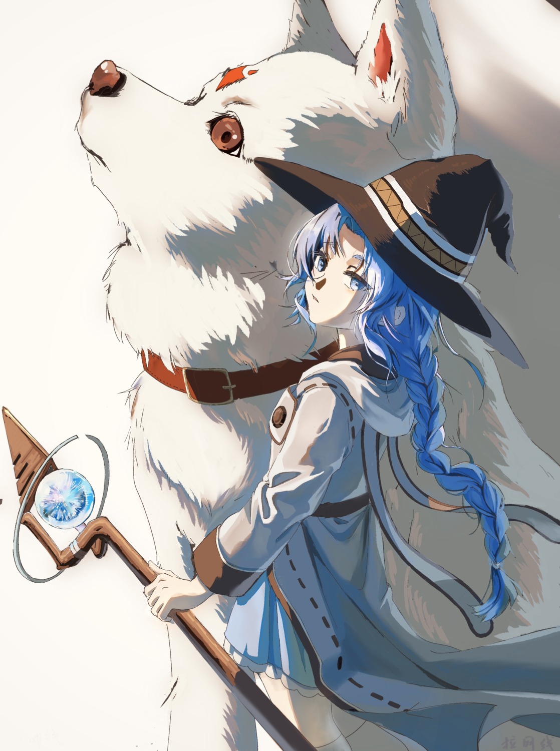 lara_greyrat, mushoku_tensei, tagme, weapon, witch