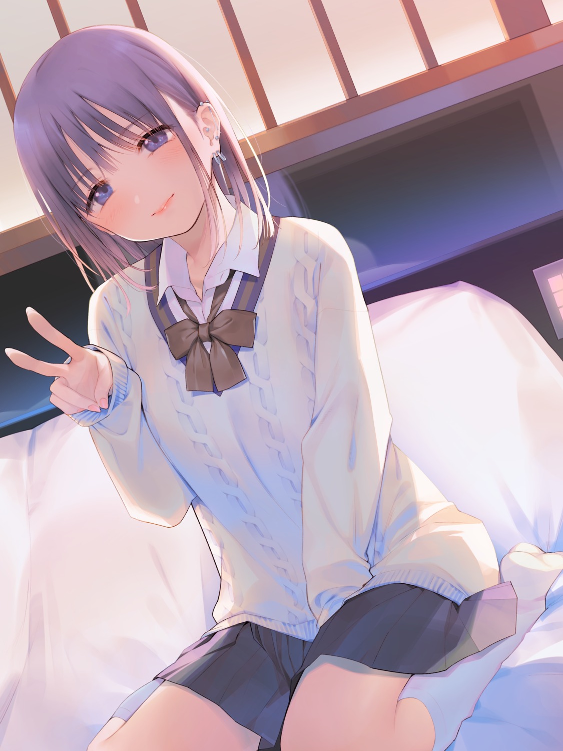 fuzuki_fuuro, seifuku, sweater
