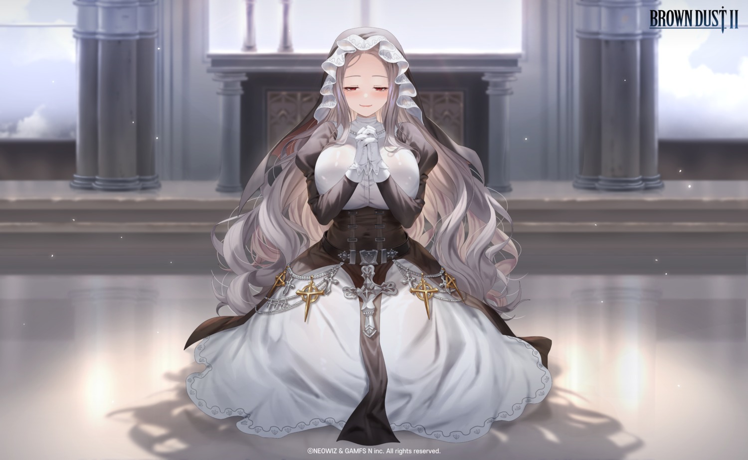 brown_dust_ii, michaela_(brown_dust_ii), nun, ruhee