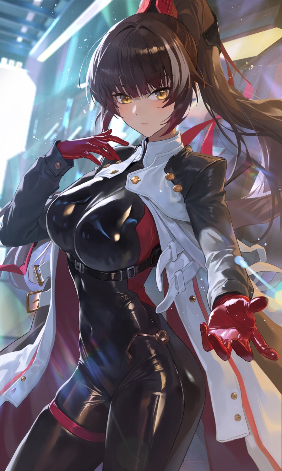 bodysuit, garter, naruse_haru, snowbreak:_containment_zone, tagme