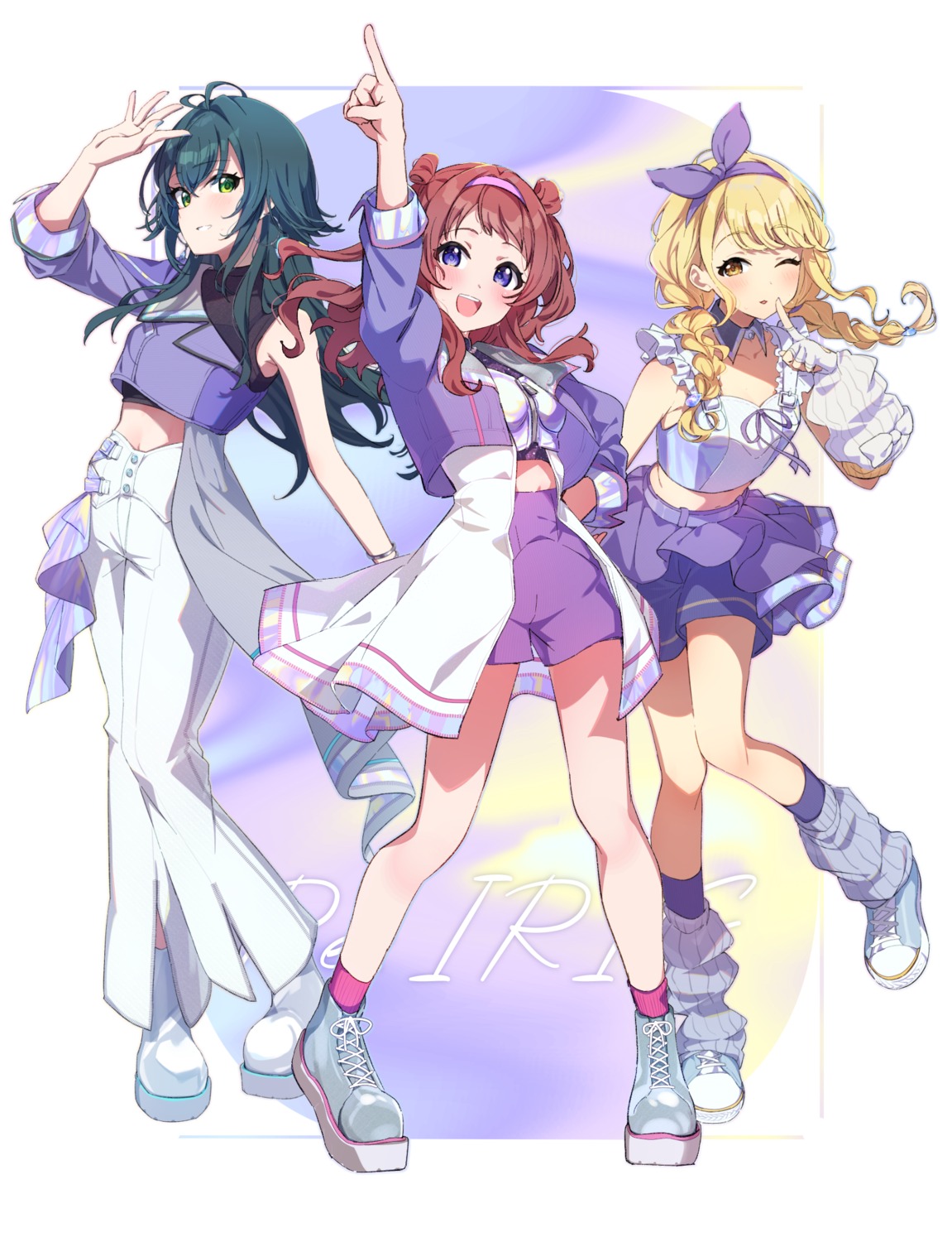 fujita_kotone, gakuen_idolm@ster, hanami_saki, kirizuki_reika, the_idolm@ster, tsukimura_temari, uniform