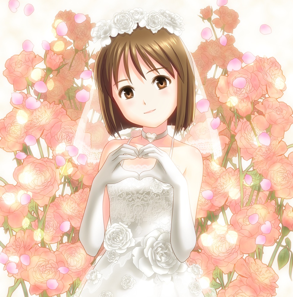 dress, hagiwara_yukiho, ponnetsu, the_idolm@ster, wedding_dress