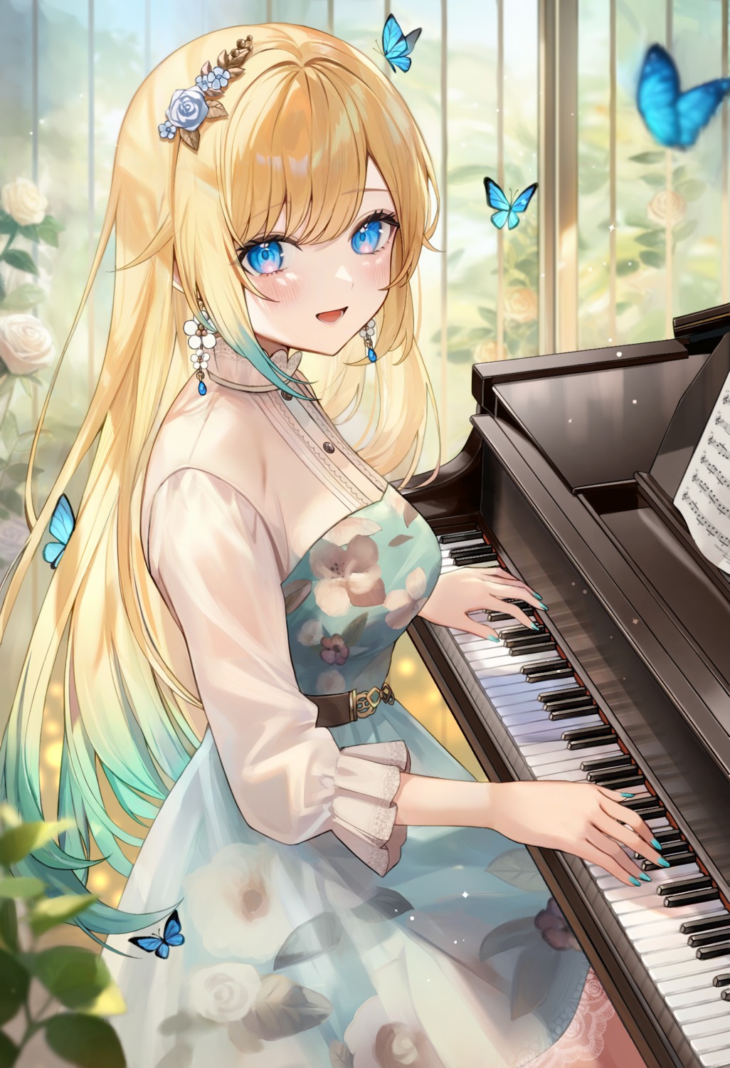 aizawa_ema, aria_(ariacue), dress, see_through, vspo!