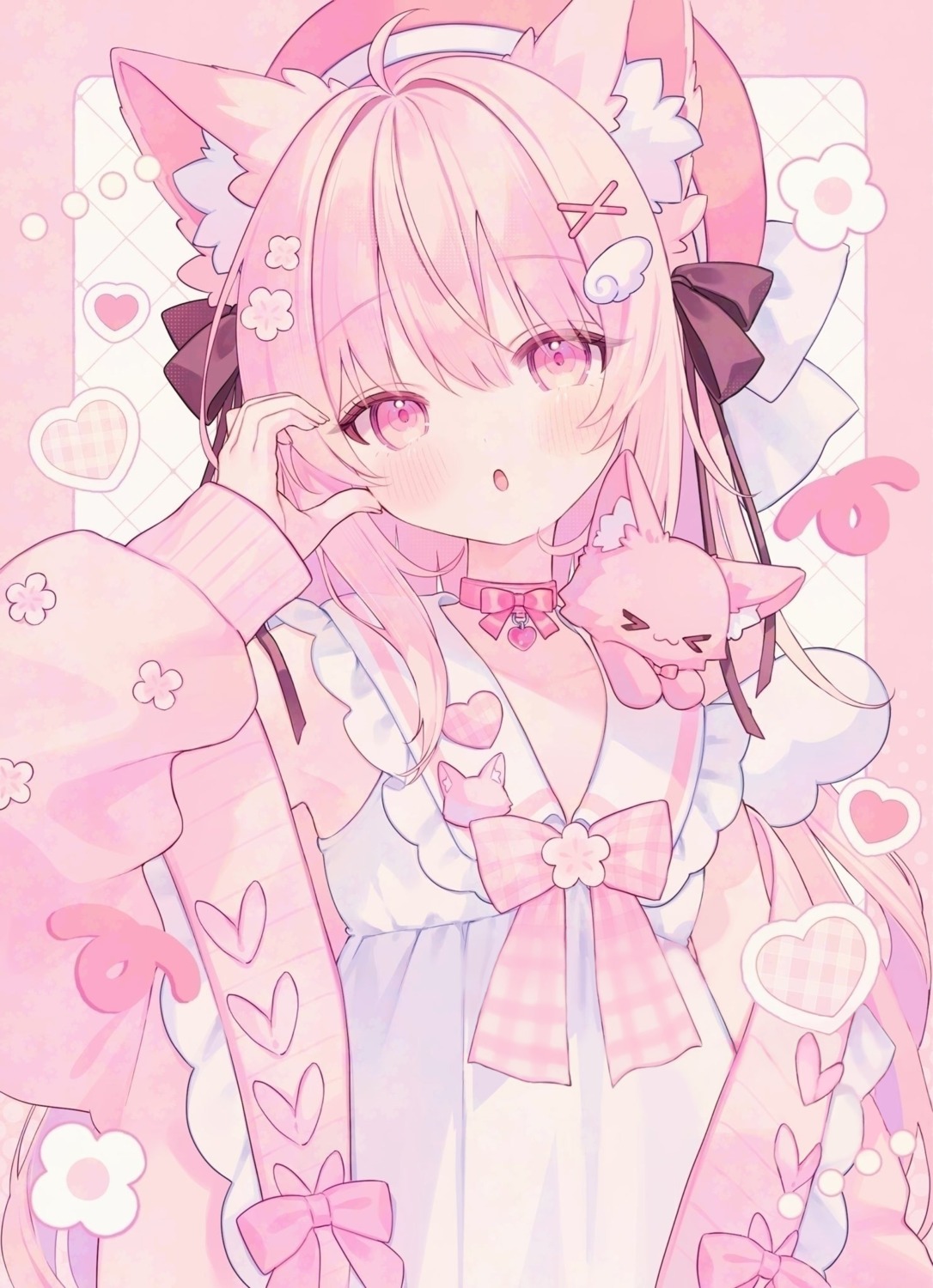 animal_ears, detexted, komomo_(2899), sweater