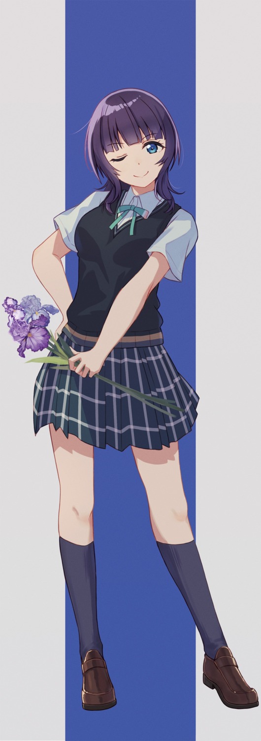 asaka_karin, love_live!_(series), love_live!_nijigasaki_gakuen_school_idol_doukoukai, macken, seifuku, sweater