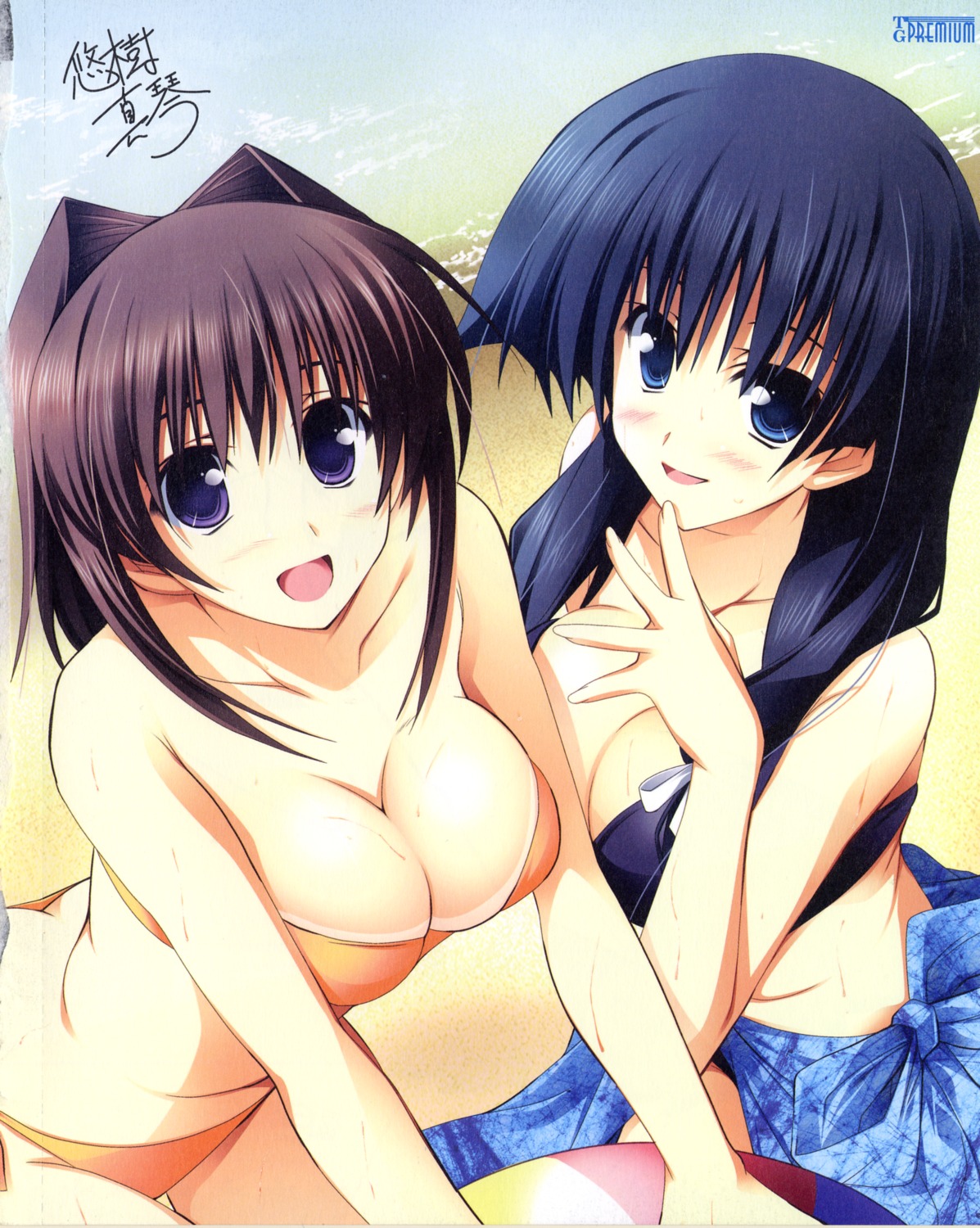 bikini, bleed_through, cleavage, swimsuits, yuuki_makoto