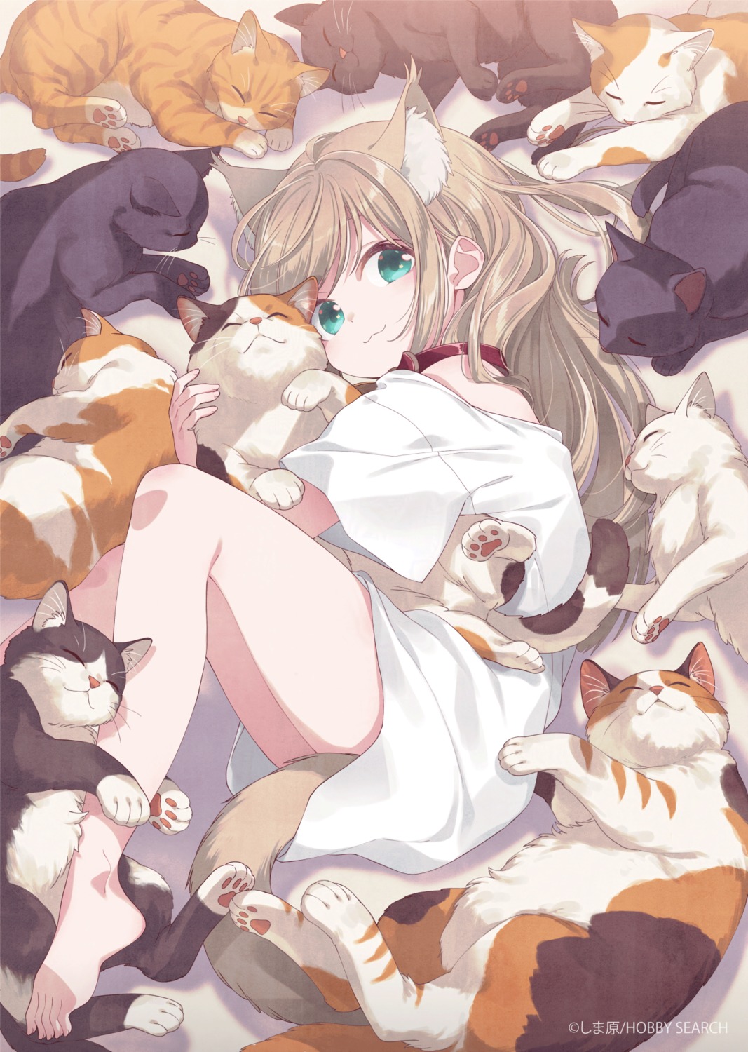 40hara, animal_ears, kinako_(40hara), neko, nekomimi, tail