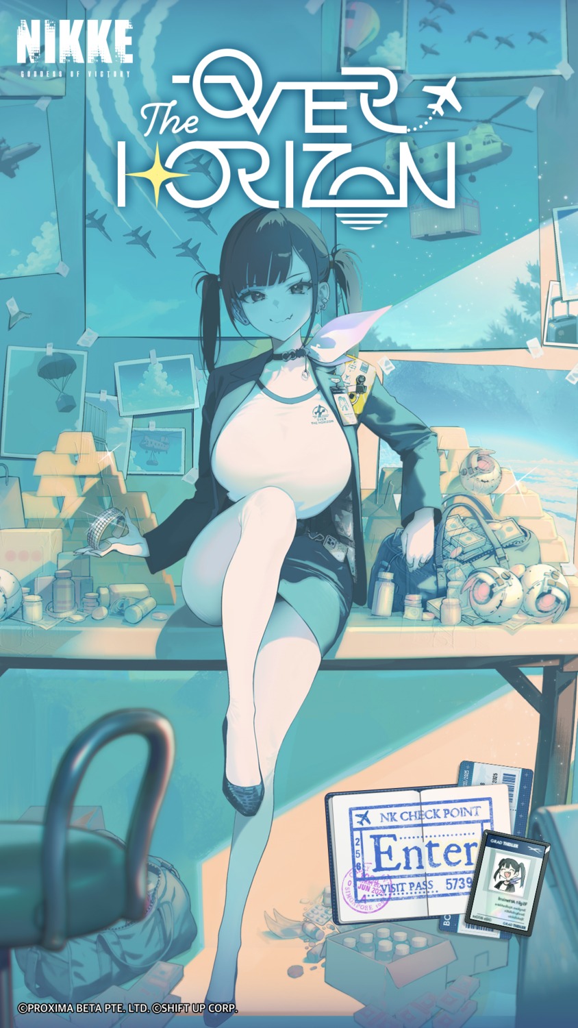 goddess_of_victory:_nikke, pantyhose, skirt_lift, sora_(nikke), tagme, uniform