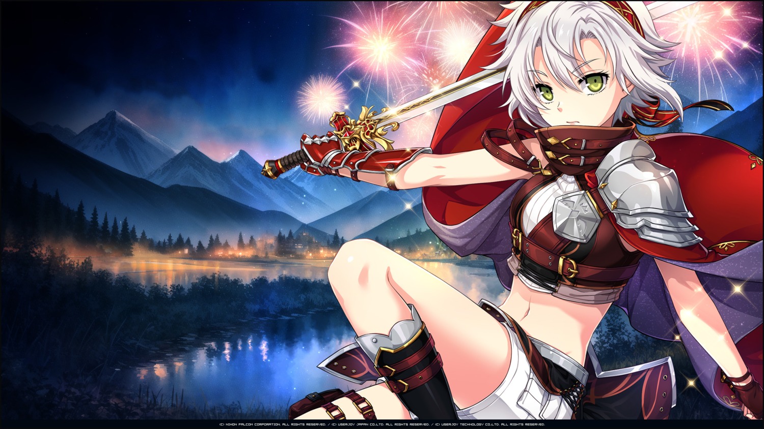 armor, eiyuu_densetsu, eiyuu_densetsu:_sen_no_kiseki, fie_claussell, sword, tagme, wallpaper