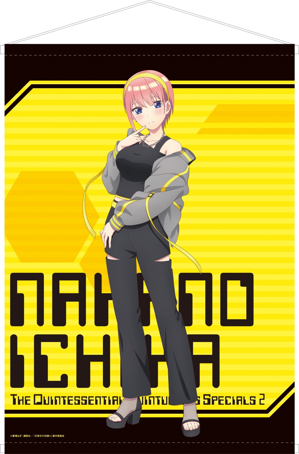 5-toubun_no_hanayome, fishnets, heels, nakano_ichika, tagme