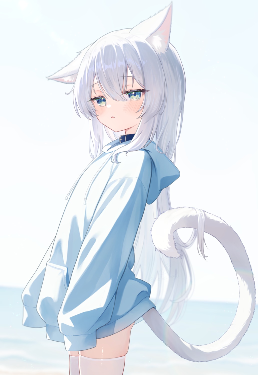 animal_ears, nekomimi, sese_nagi, tail, thighhighs