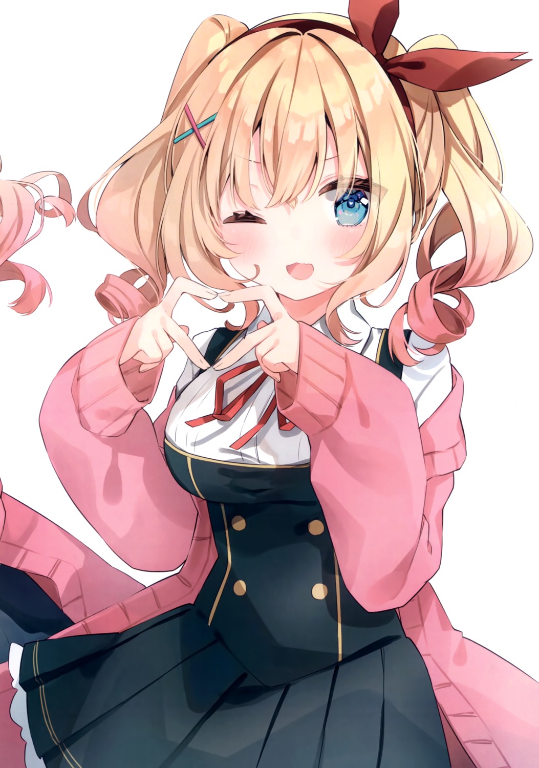 indie_virtual_youtuber, kani_biimu_(vtuber), no_name, pirose, seifuku, sweater