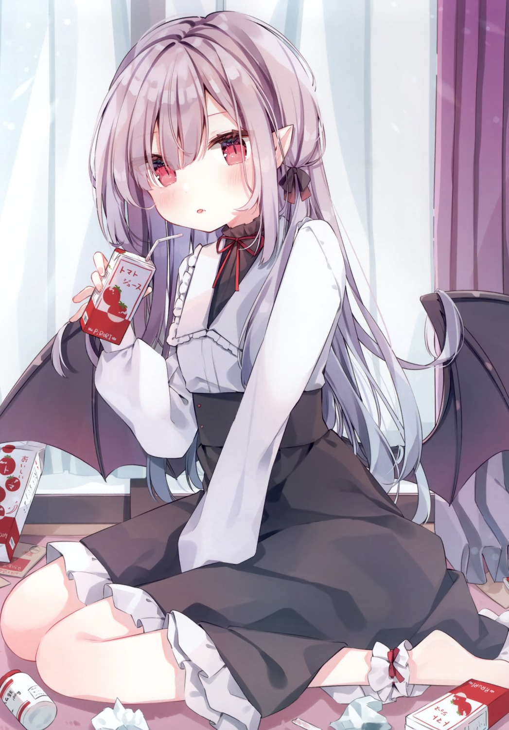 gothic_lolita, lolita_fashion, pirori_kingdom, pirose, pointy_ears, wings