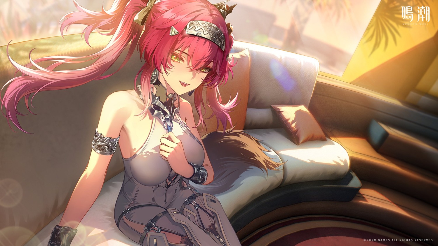 garter, lupa_silva, no_bra, tagme, thighhighs, wallpaper, wuthering_waves