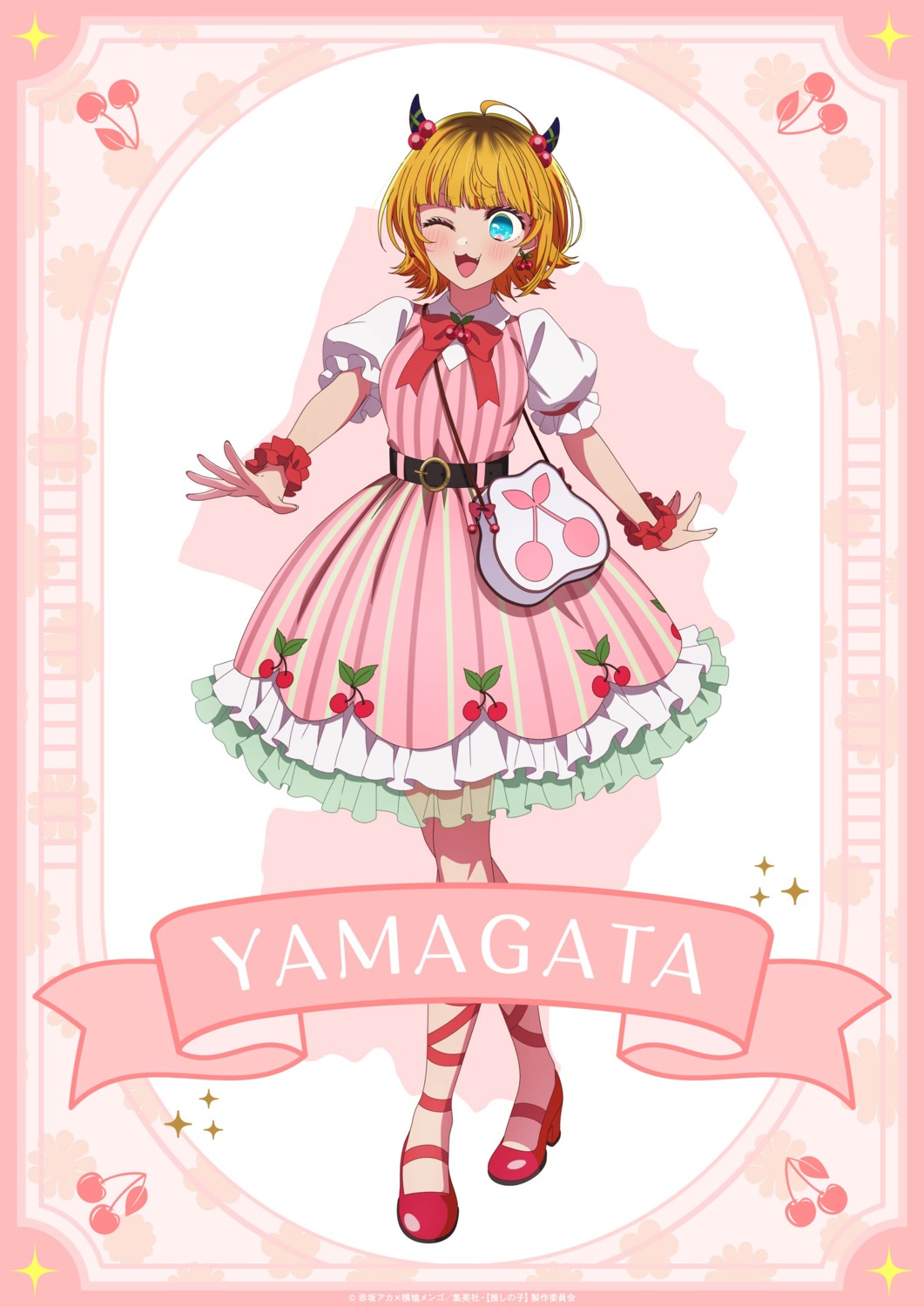 [oshi_no_ko], dress, heels, horns, lolita_fashion, mem-cho, see_through, tagme