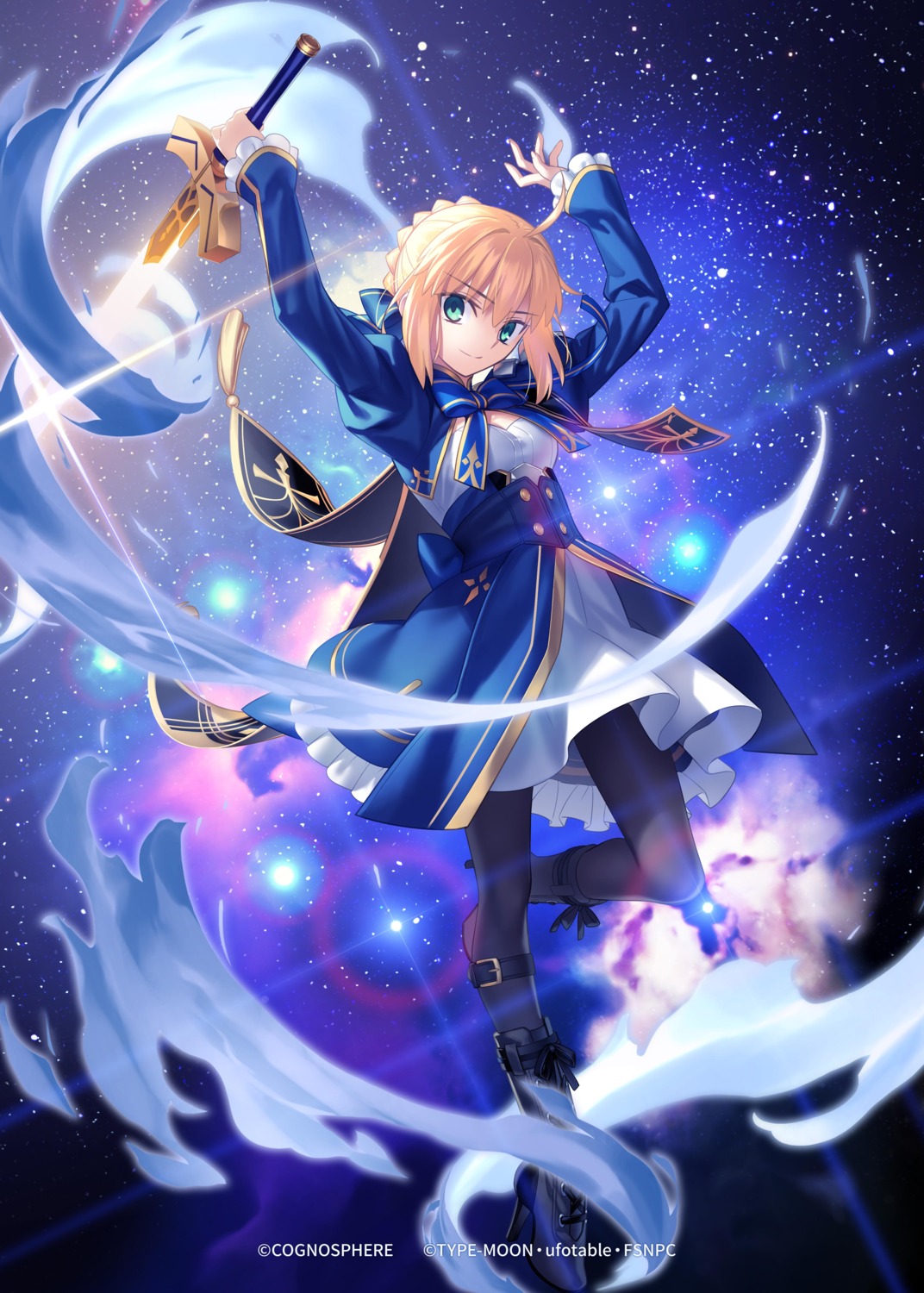 artoria_pendragon_(fate), fate/stay_night, heels, honkai:_star_rail, pantyhose, sword, takeuchi_takashi