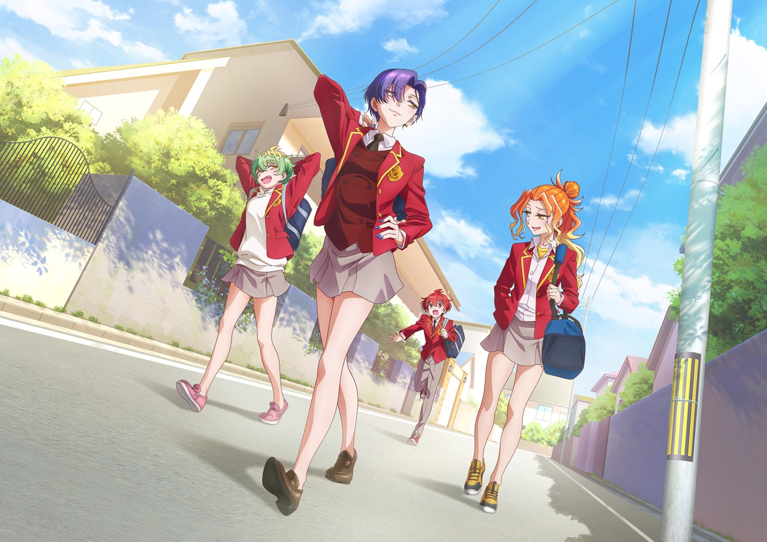 ayase_yuu_(mikadono_sanshimai), mikadono_kazuki, mikadono_miwa, mikadono_niko, mikadono_sanshimai_wa_angai_choroi., seifuku, sweater, tagme