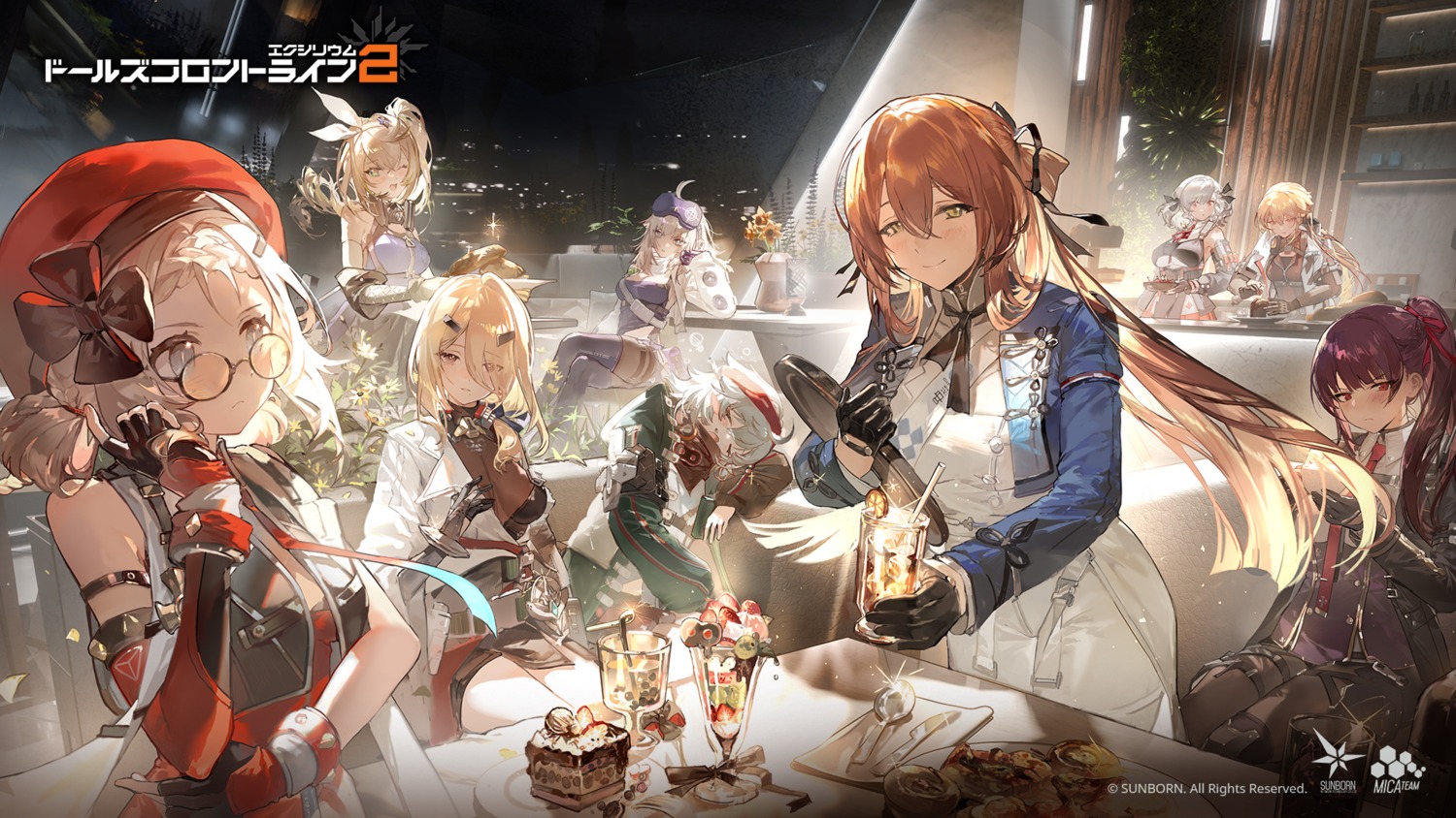 garter, girls_frontline_2:_exilium, megane, pantyhose, peri, springfield_(girls_frontline), tagme, thighhighs, uniform, wallpaper