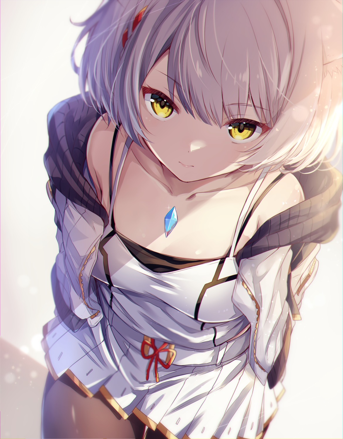 animal_ears, mio_(xenoblade_3), nekomimi, pantyhose, ui_frara, xenoblade_(series), xenoblade_3