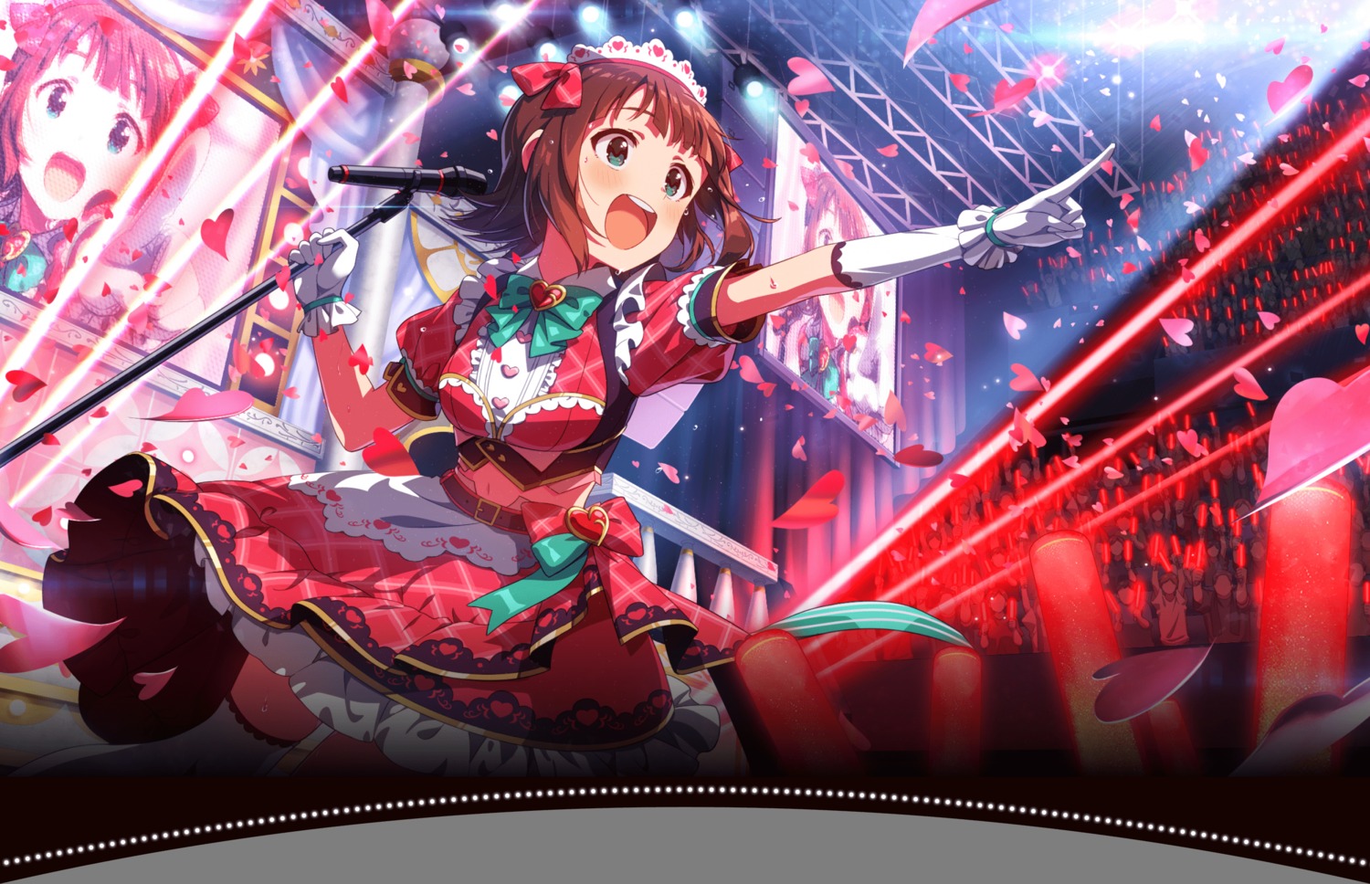 amami_haruka, skirt_lift, tagme, the_idolm@ster, thighhighs, transparent_png, uniform