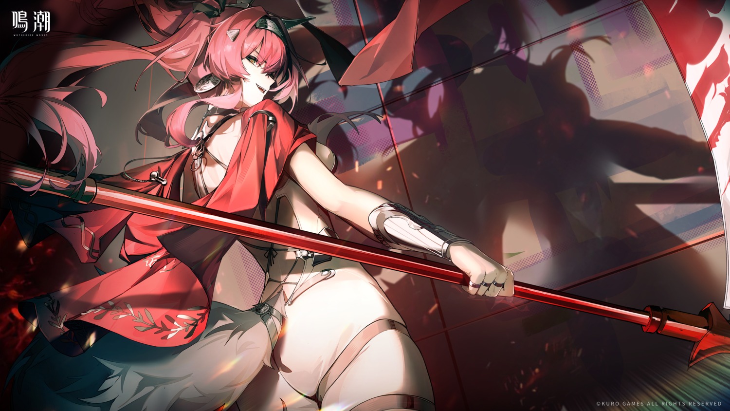 armor, garter, lupa_silva, tagme, tail, wallpaper, weapon, wuthering_waves