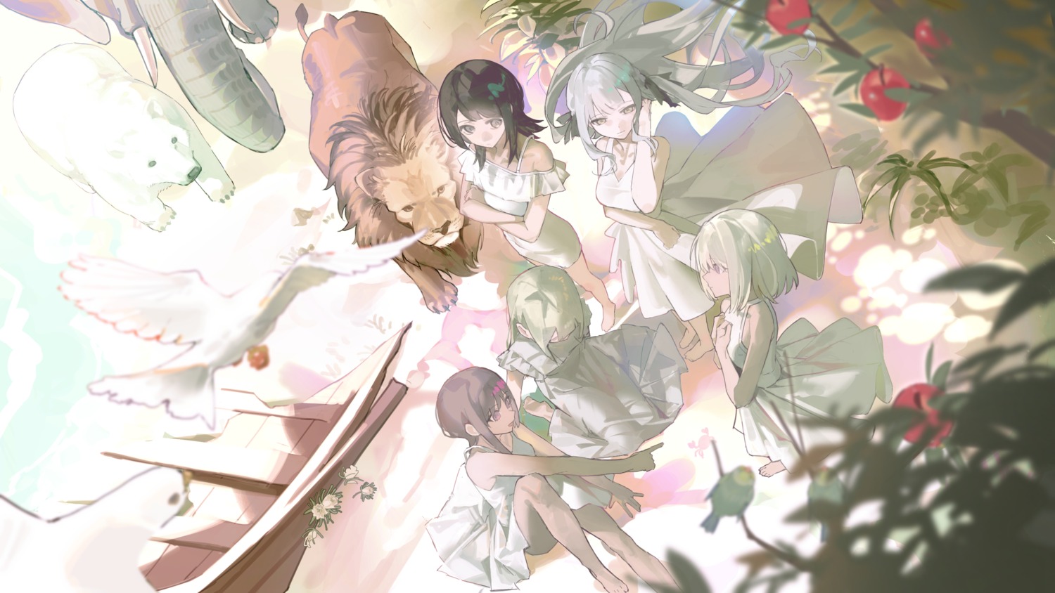 bang_dream!, bang_dream!_ave_mujica, dress, misumi_uika, skirt_lift, summer_dress, tagme, togawa_sakiko