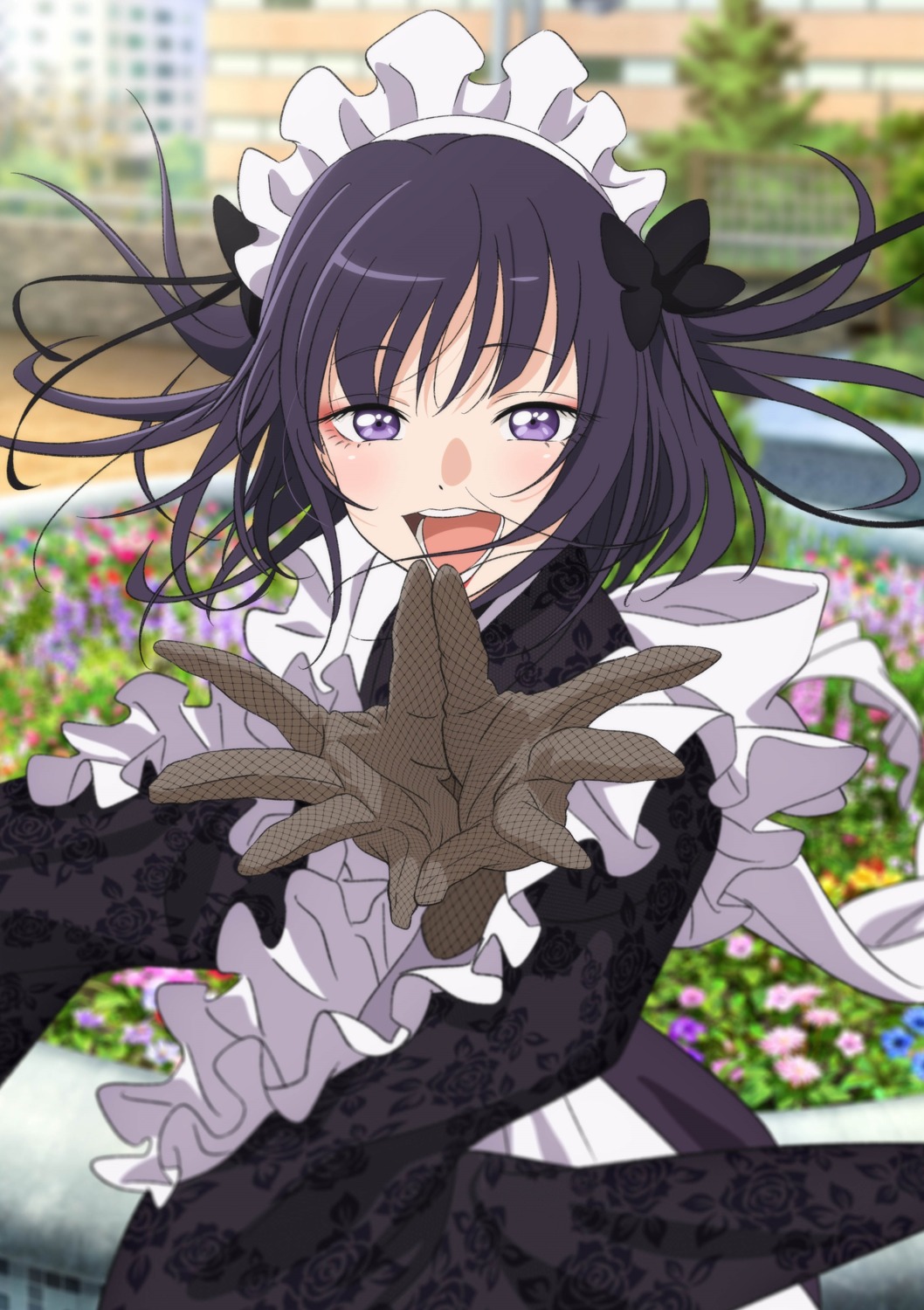 fishnets, kitagawa_marin, kuroe_shizuku, maid, sono_bisque_doll_wa_koi_wo_suru, wa_maid, yamazaki_jun