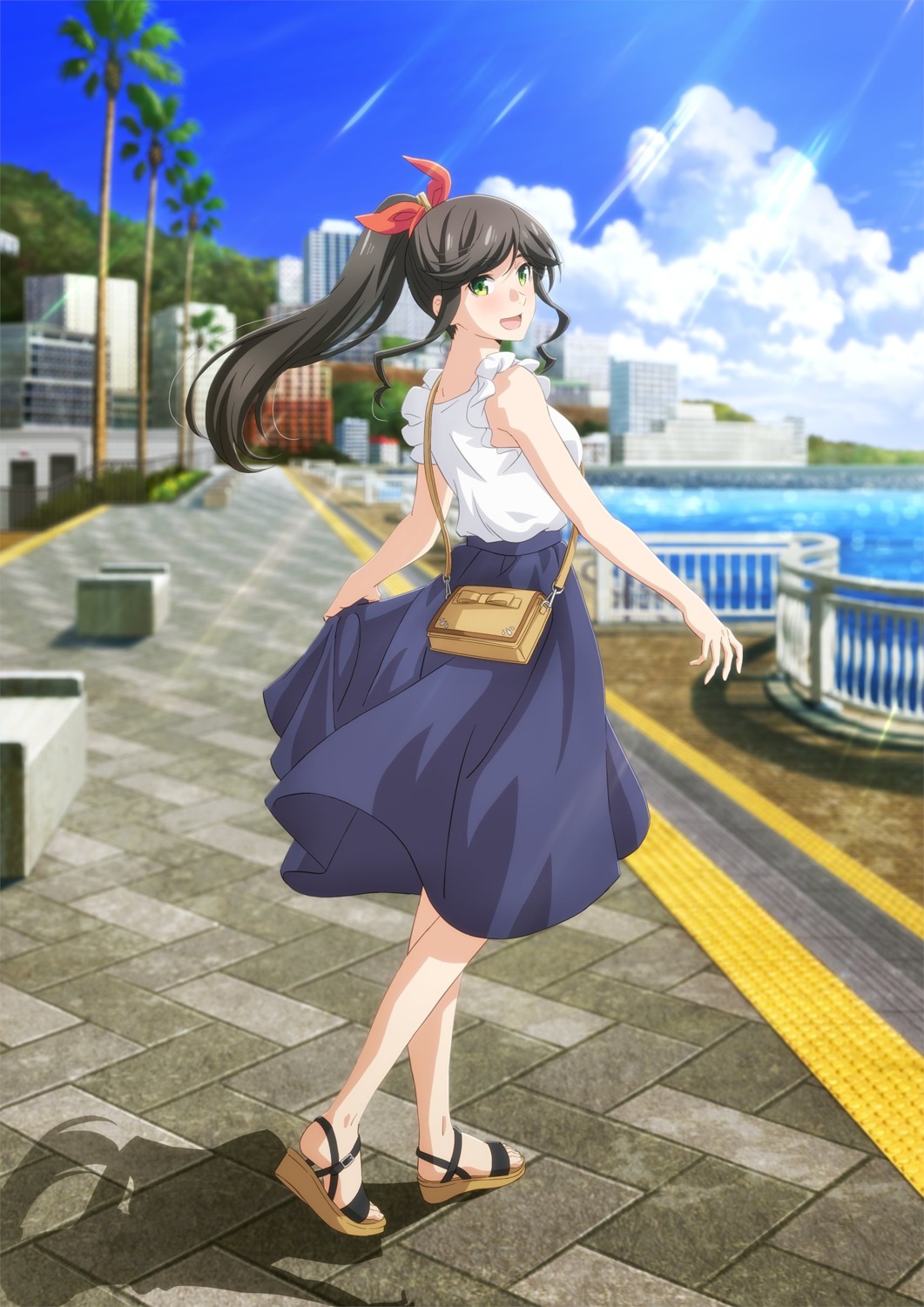 kinme_wakana, kirei_ni_shite_moraemasu_ka., skirt_lift, tagme