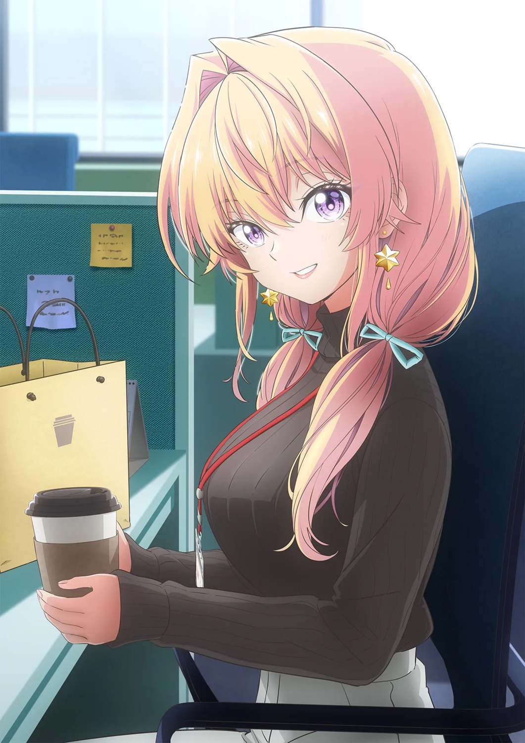 bukiyou_na_senpai., kannawa_azusa, sweater, tagme