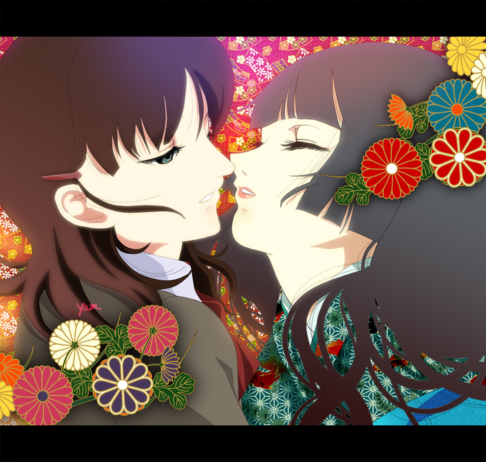 enma_ai, jigoku_shoujo, mikage_yuzuki, y.a, yuri