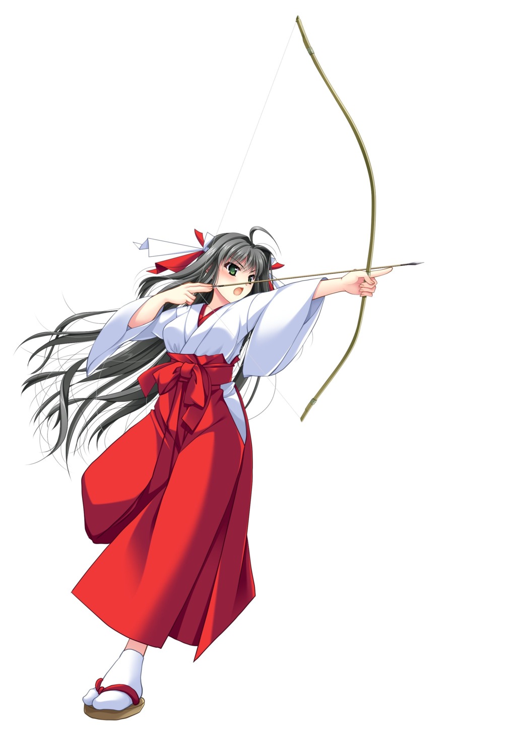 debonosu, kagura_shinpuuki, miko, weapon, yamamoto_kazue