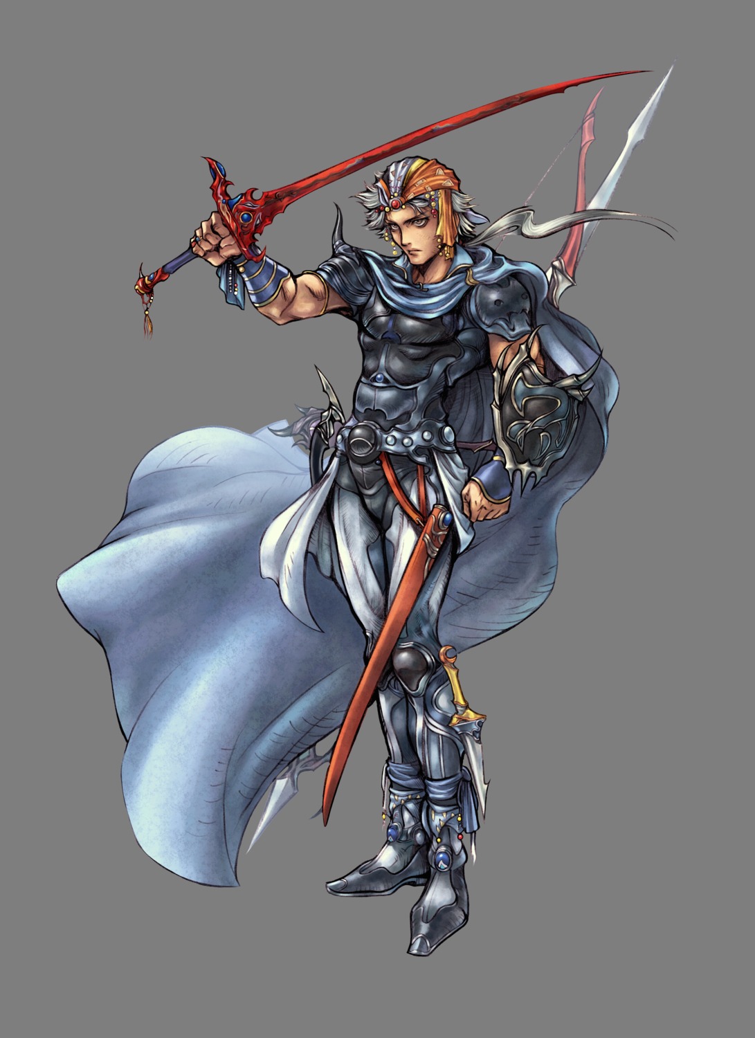 armor, dissidia_final_fantasy, final_fantasy, final_fantasy_ii, firion, male, nomura_tetsuya, square_enix
