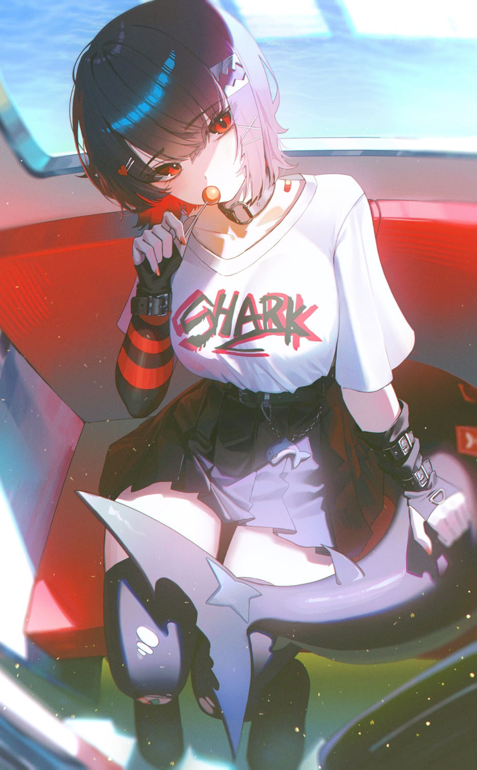 domi_(hongsung0819), ellen_joe, tail, thighhighs, torn_clothes, zenless_zone_zero